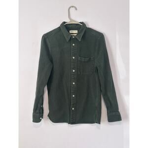 Green Madewell Perfect Fit Long Sleeve Button Down Flannel Shirt - (Size XS)